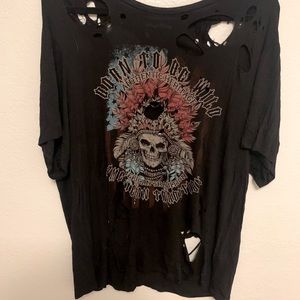 Skull Shirt with holes